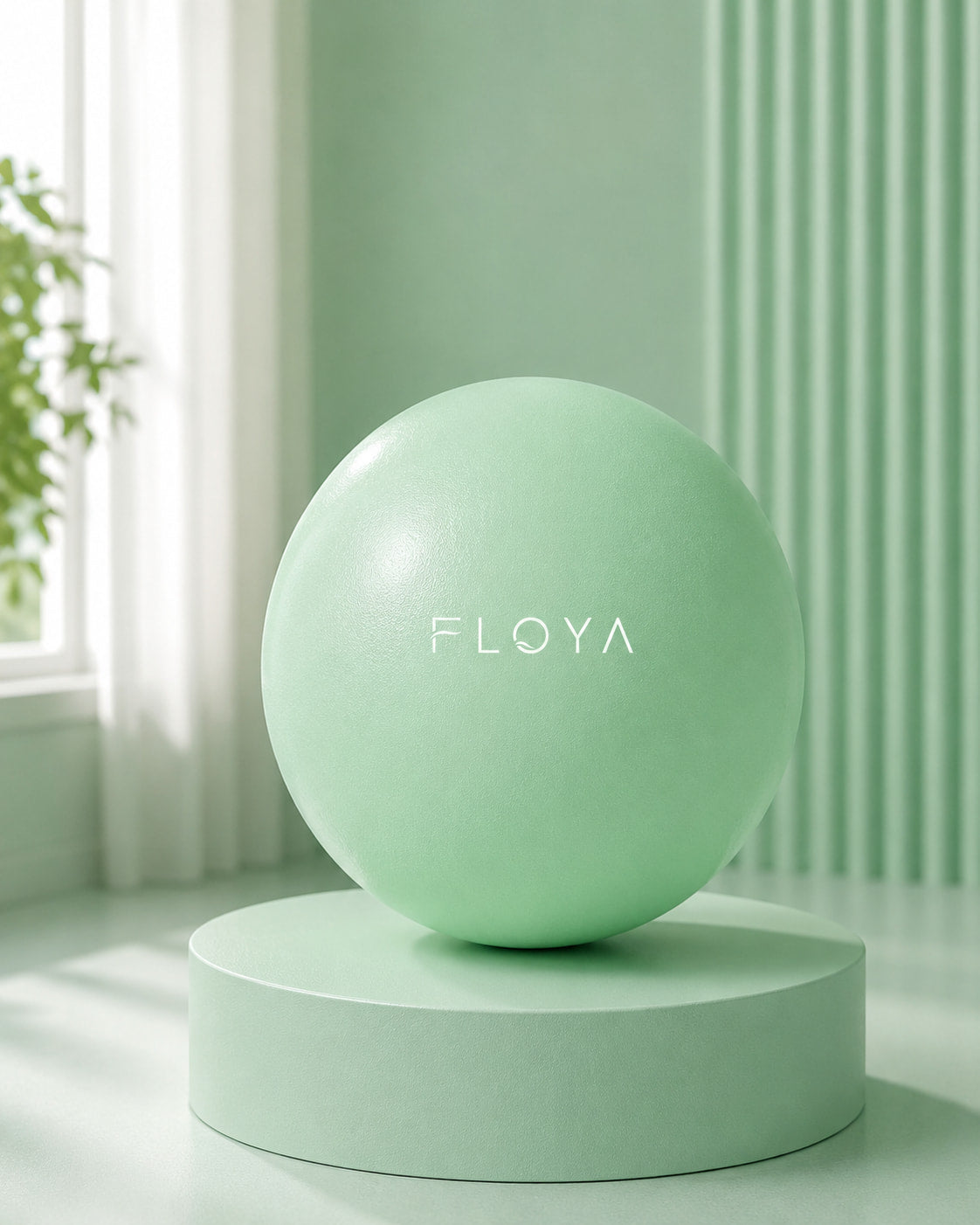 Ballon de Pilates Floya 25cm, coloris vert menthe
