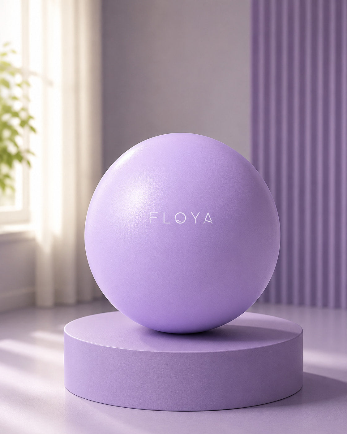 Ballon de Pilates Floya 25cm, coloris violet