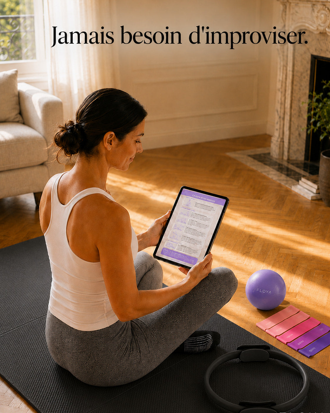 avec le programme 4 semaines tu n'a pas besoin d'improvisé mais suivre le programme de pilâtes pour bien progresser 